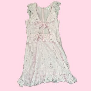 pink floral coquette summer dress
